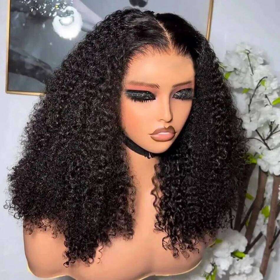 NEW 10A 9X6 Part Max M-Cap Human Hair Ready To Wear Bleached Knots Pre Cut Lace Kinky Curly Glueless Wigs Xiusiyuan2509