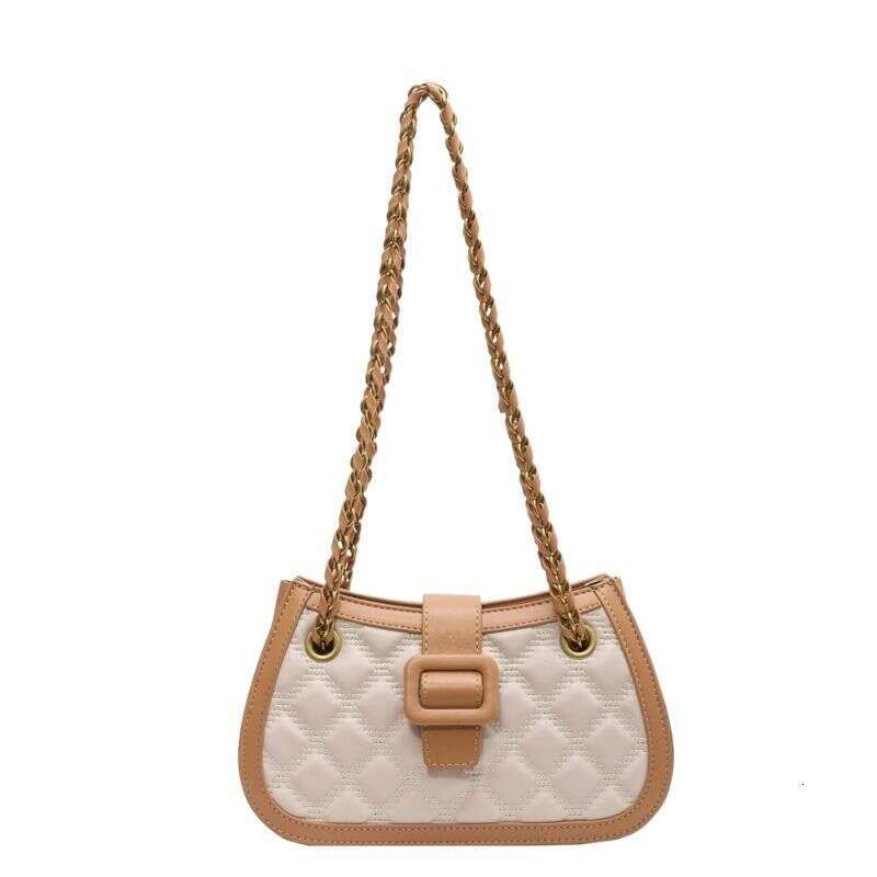Design texture small for spring and summer new fashion niche dia grid chain popular women's crossbody bag