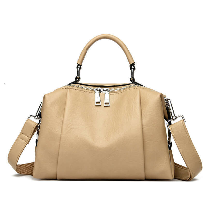 designer bag Luxury bag Light Luxury Genuine Leather Handbag Boston Pillow New Trendy Fashion Large Capacity Shoulder Crossbody Bag for Women