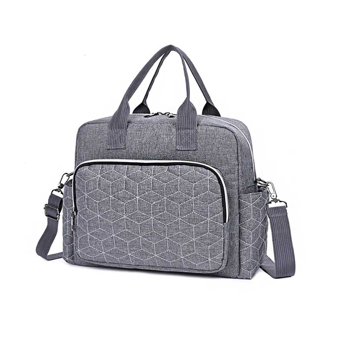 Fashionable Quilted Diamond Grid Single Shoulder Multi Functional Mommy Bag Large Capaci Diagonal Cross Mom Bag for Going OutXJ250928