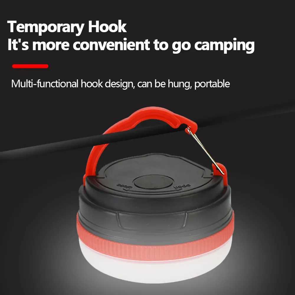 LED Camping Light 3 Lighting Modes Hanging Camp Lamp Emergency Light with Magnet for Outdoor Work Tent Hiking C250928