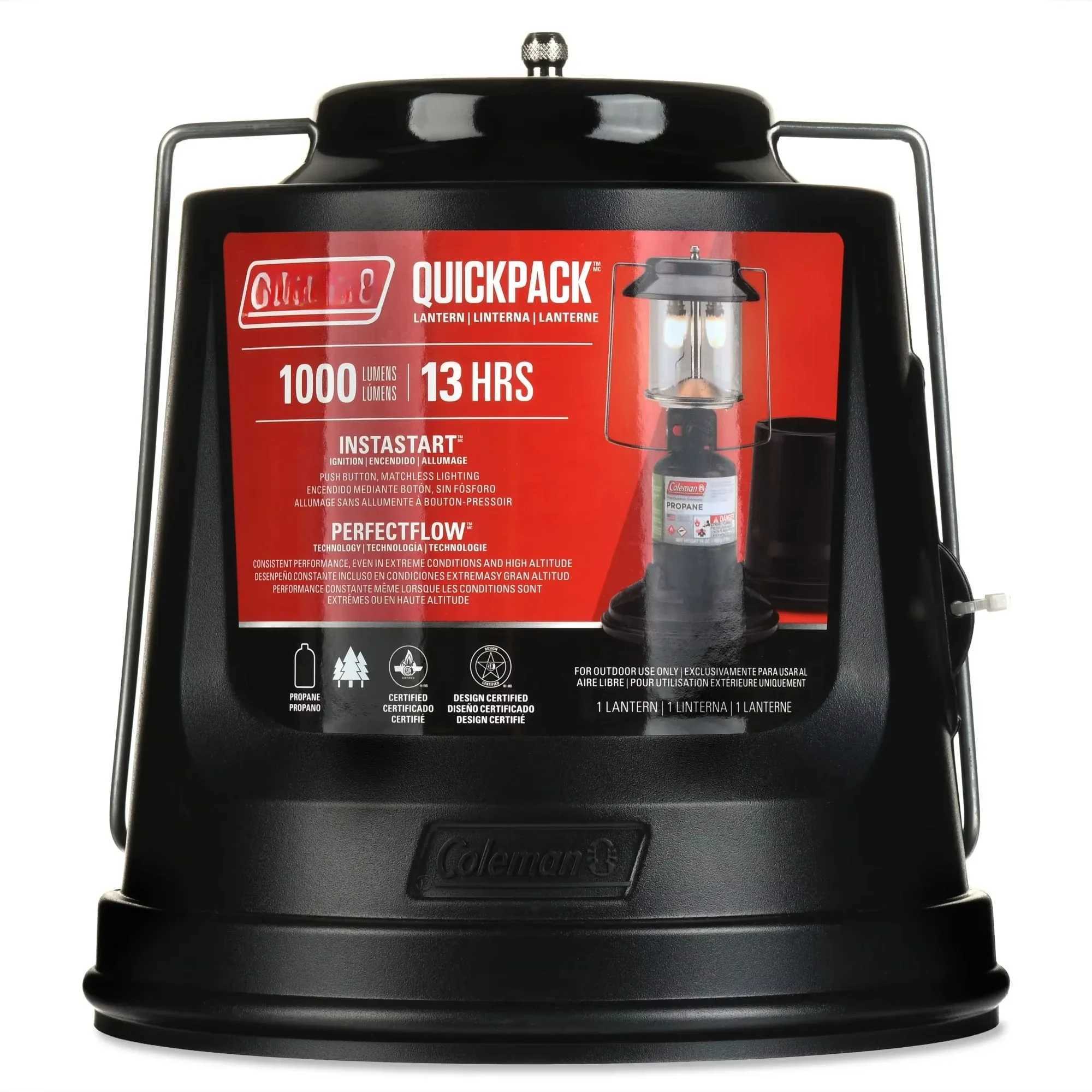Powerful 810Lumen Propane Lantern with Case Perfect for Camping Hiking Emergency Prep C250928