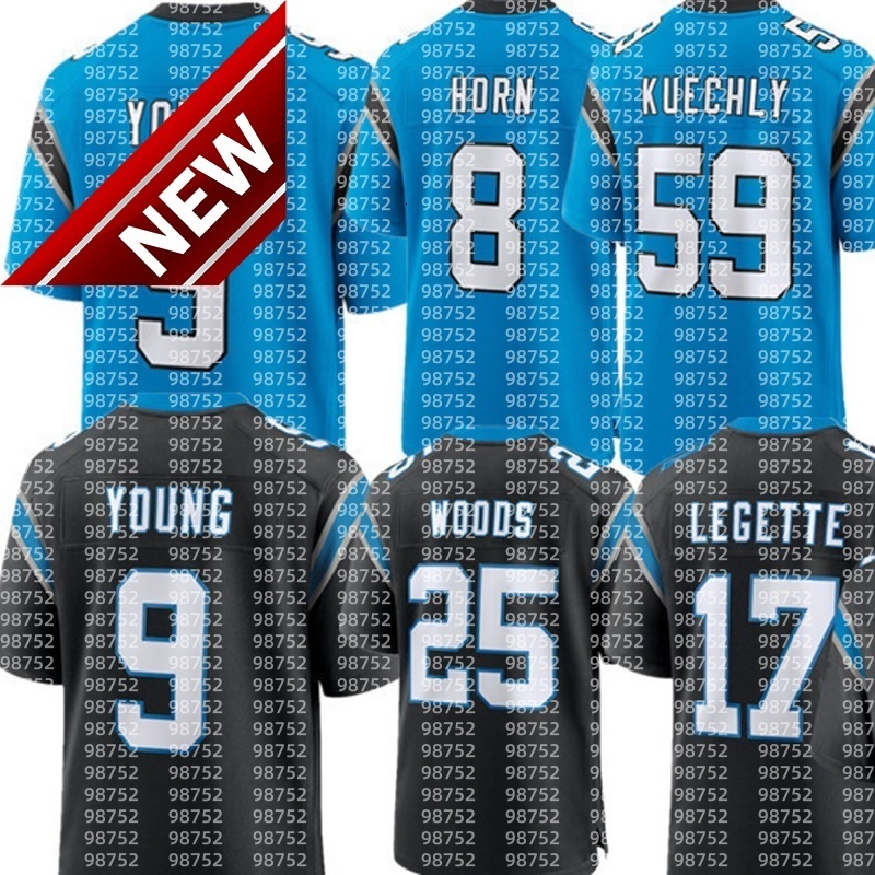 Tetairoa McMillan Sam Mills Steve Smith Sr Andy Dalton Young Chuba Hubbard Miles Sanders Xavier Legette Jadeveon Clowney Adam Thielen Football NFL Panthers Jersey