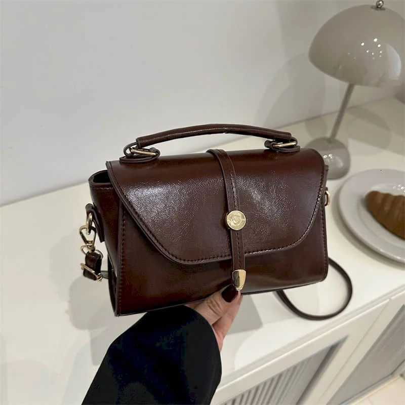 Elegant Crossbody Bags for Women Solid Korean Style Versatile Handbags Aesthetic Luxury Lady Fashionable PU Design Square Bags Z250928