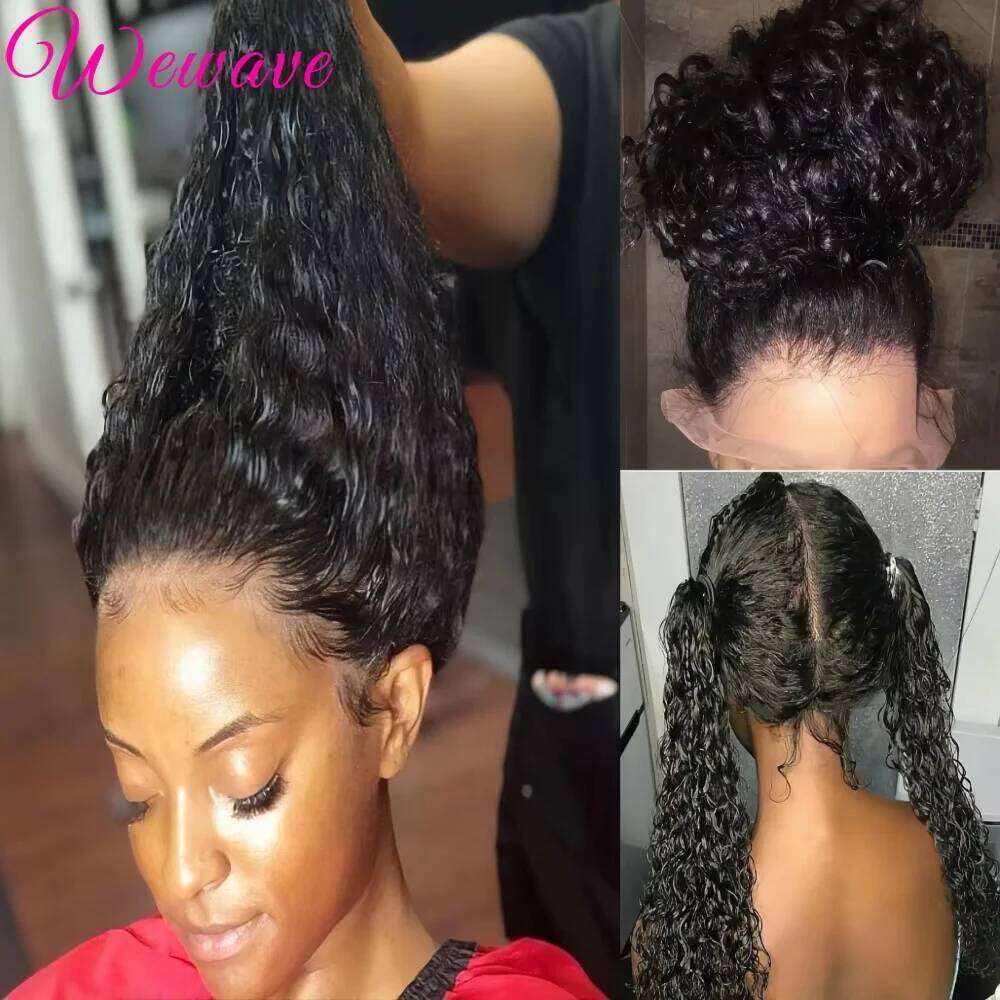 Invisible Strap HD Full Human Hair Glueless Pre Cut 200 Density Deep Curly 360 Lace Front Wig Preplucked Xiusiyuan2509