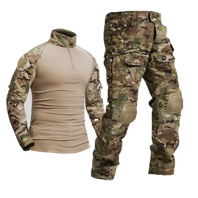 GEN2 camouflage suit for mens wearresistant outdoor fishing camping training clothing green clothing W250928