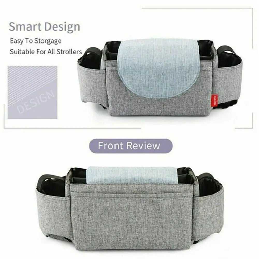 Stroller Accessories Pram Pushchair Nappy Bag Mummy Bottle Cup Holder Baby Organiser Baby Stroller Bag Bottle RackXJ250928