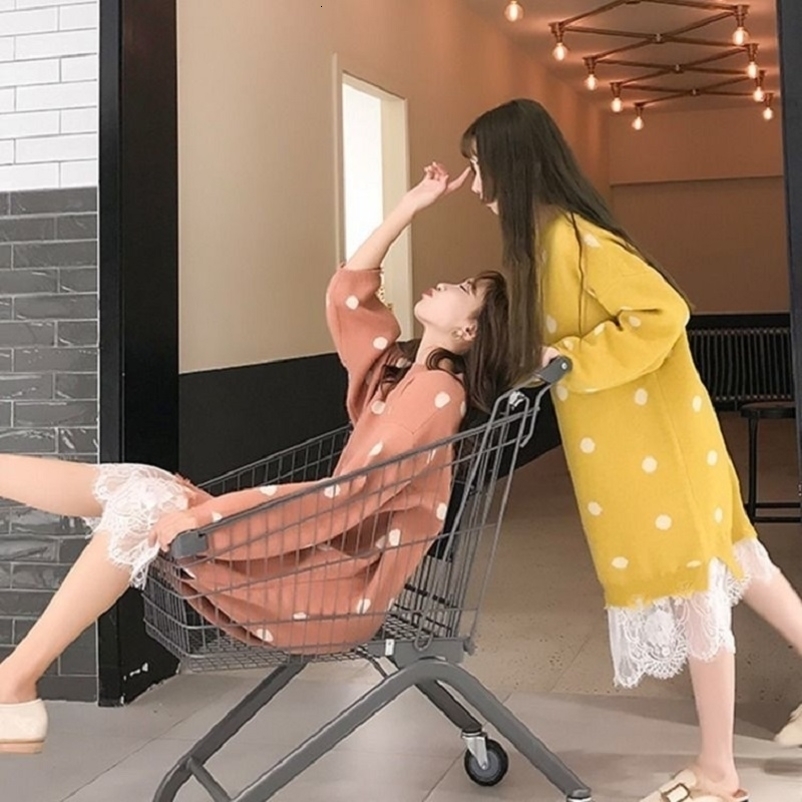 woman winter sweater plus size women's clothing new foreign fat sister covered belly was thin fashion sweater dress female 201023