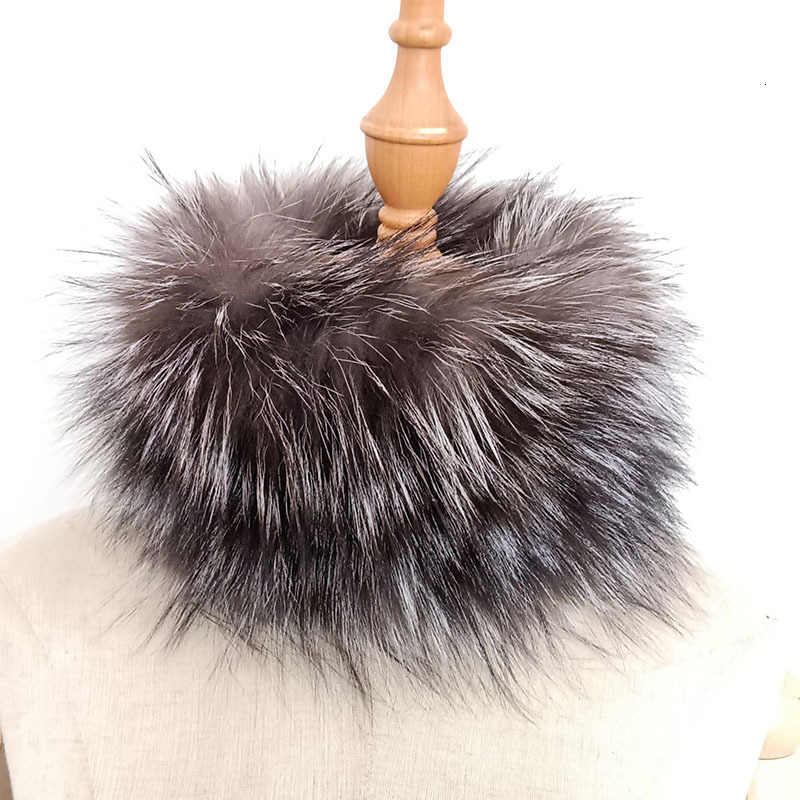Fox Fur Scarf Fur Headband Women Winter Ring Fox Fur Scarves Neck Warmer Good Elastic 100% Natural Fur Mufflers 250808