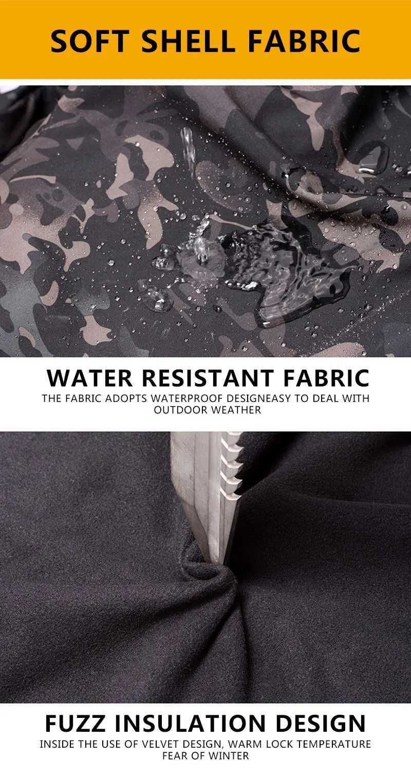 Men Military Jackets Tactical SharkSkin Jacket Army Combat Soft Jackets Hooded Waterproof Windproof Coats Winter Keeping Warm W250928