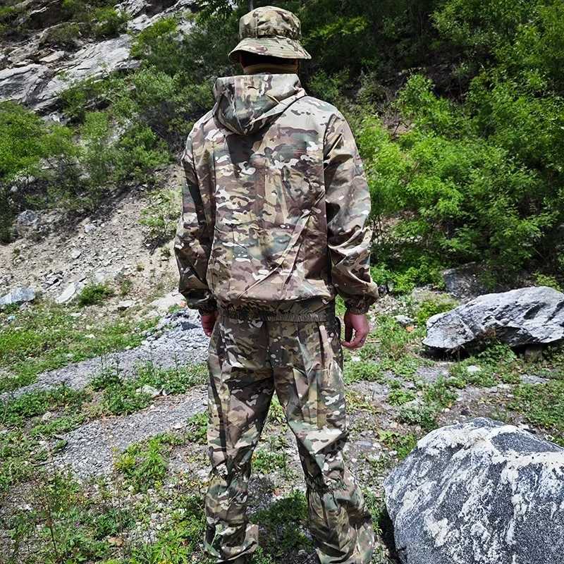 Russia Combat Uniform Tactical Set Camouflage Training Airsoft Paintball Field Ghillie Suits Outdoor Hiking Hunting Work Clothes W250928