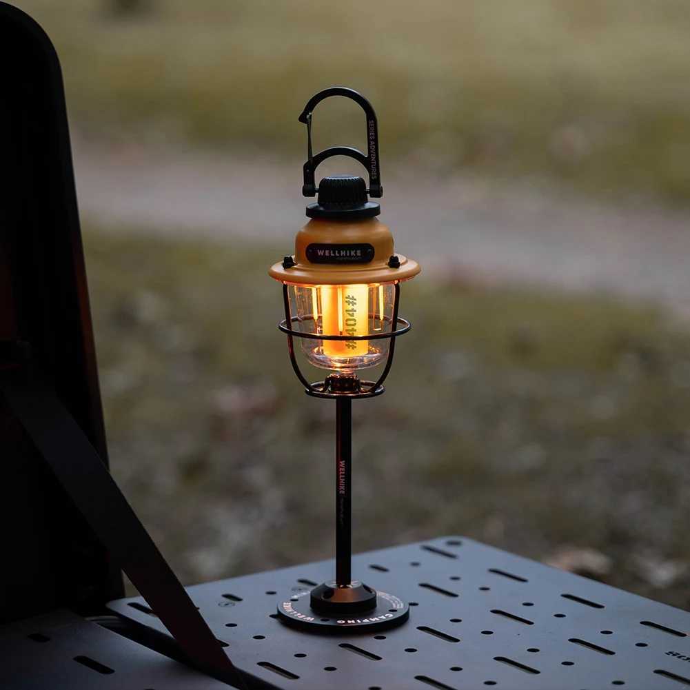 Wellhike Outdoor Vintage Camping Lights Extra Long Life Lighting Tent Lights Multifunction Emergency Lights Ambient Lights C250928
