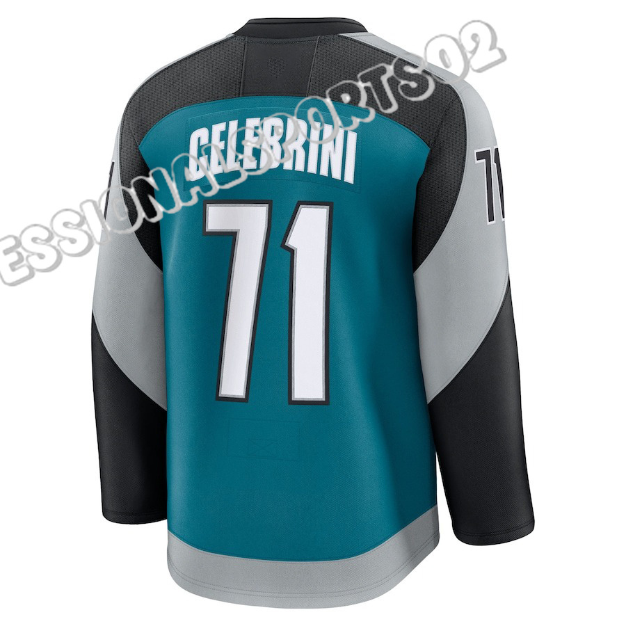 71 Macklin Celebrini Jersey 39 Logan Couture Mikael Granlund san jose hockey jerseys William Eklund California Fabian Zetterlund Mackenzie Blackwood S