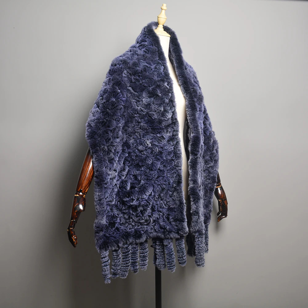 Women Real Rex Rabbit Fur Poncho Shawl Coat Knitted 100 Natural Rex Rabbit Fur Sweater Cape Good Quality Scarf 250928