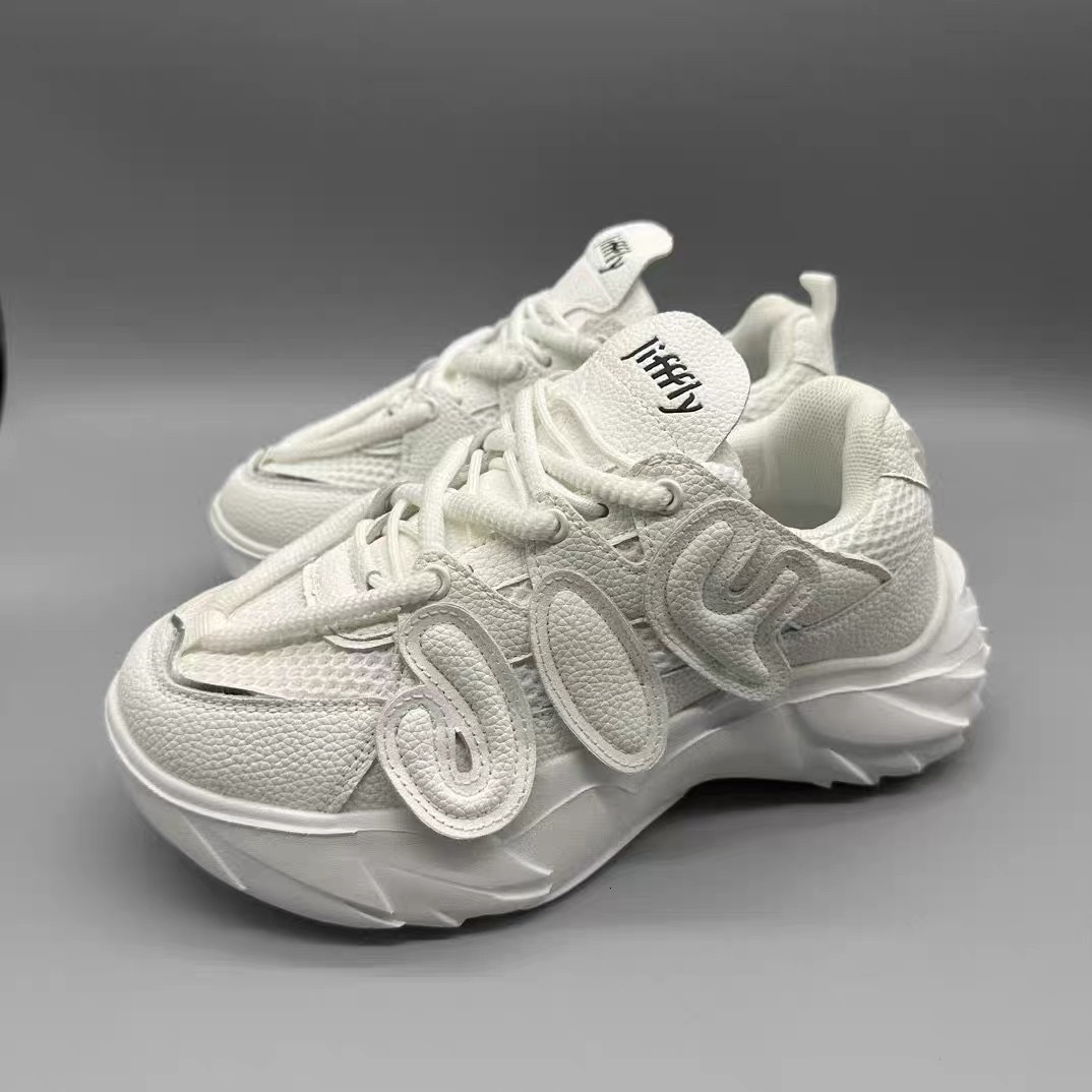 Jifffly Designer Dad Shoes New Fashion Multi-functional White 2025 Fashion Trend Sneakers Luxury Sports Shoes Men's And Women's Black Casual