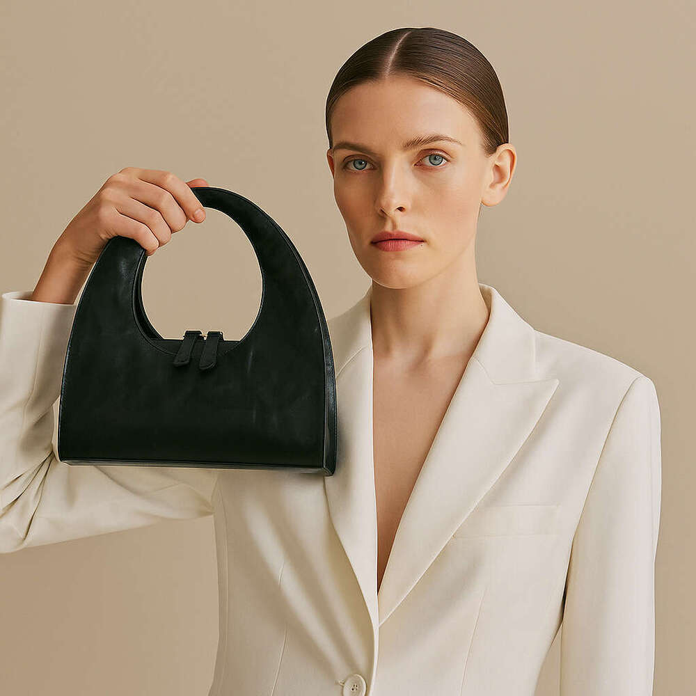 designer bag Luxury bag Genuine Leather Women's Handbag Niche Design Fashion Commuter High-Quality Texture Top Layer Cowhide Crossbody Bag