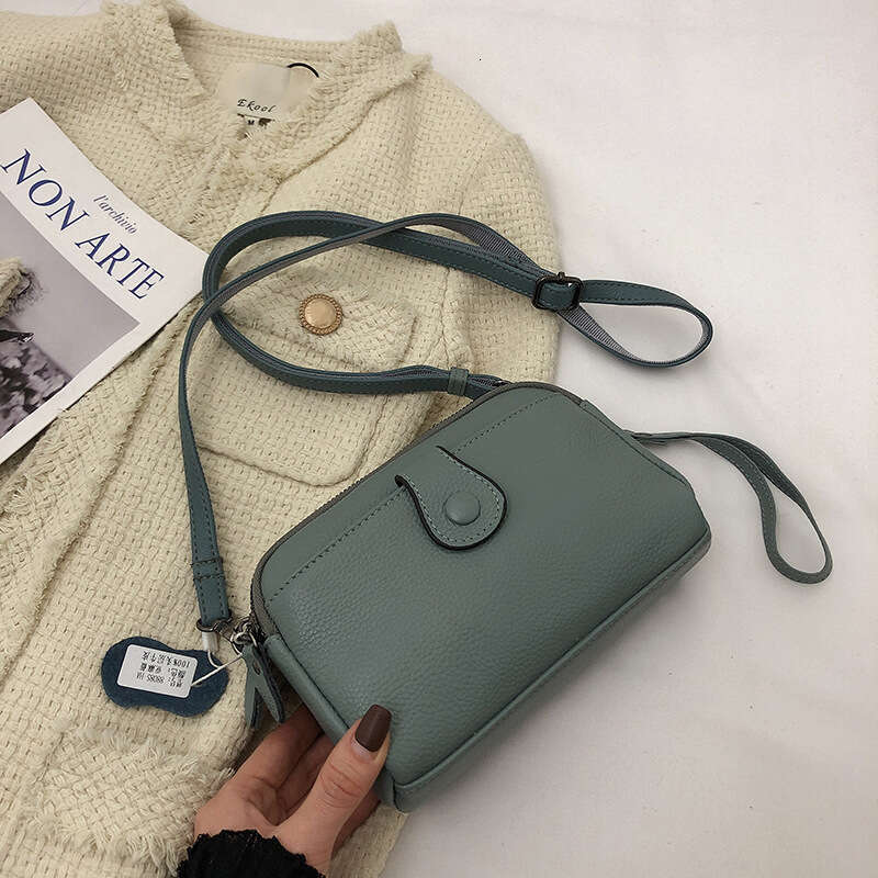 designer bag Luxury bag New Top Layer Cowhide for Women, Single Shoulder Crossbody Handheld Small Genuine Leather Women's Bag, Korean Fashion Pho