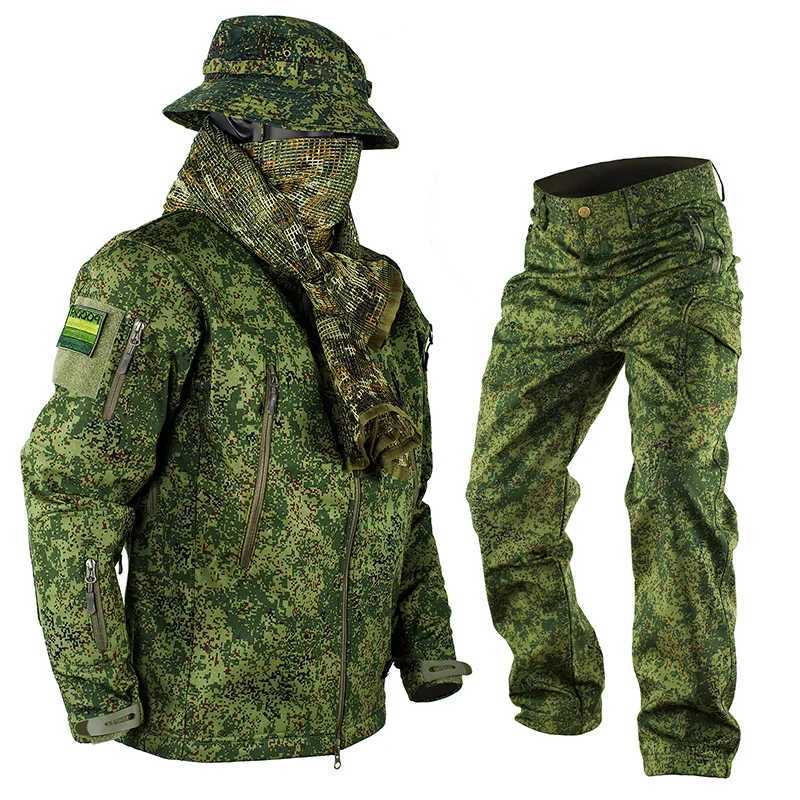 Mege Brand Camouflage Tactical Uniform Outdoor Winter Working Clothing Fleece Warm Jacket and Pants Windproof W250928