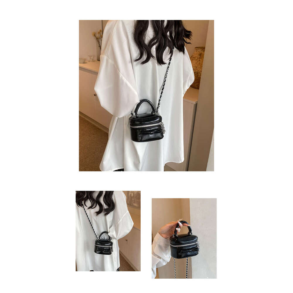 2025 New Korean Fashion Designer Bag - Women's Elegant Mini Bow Handbag with Chain Shoulder & Crossbody Style