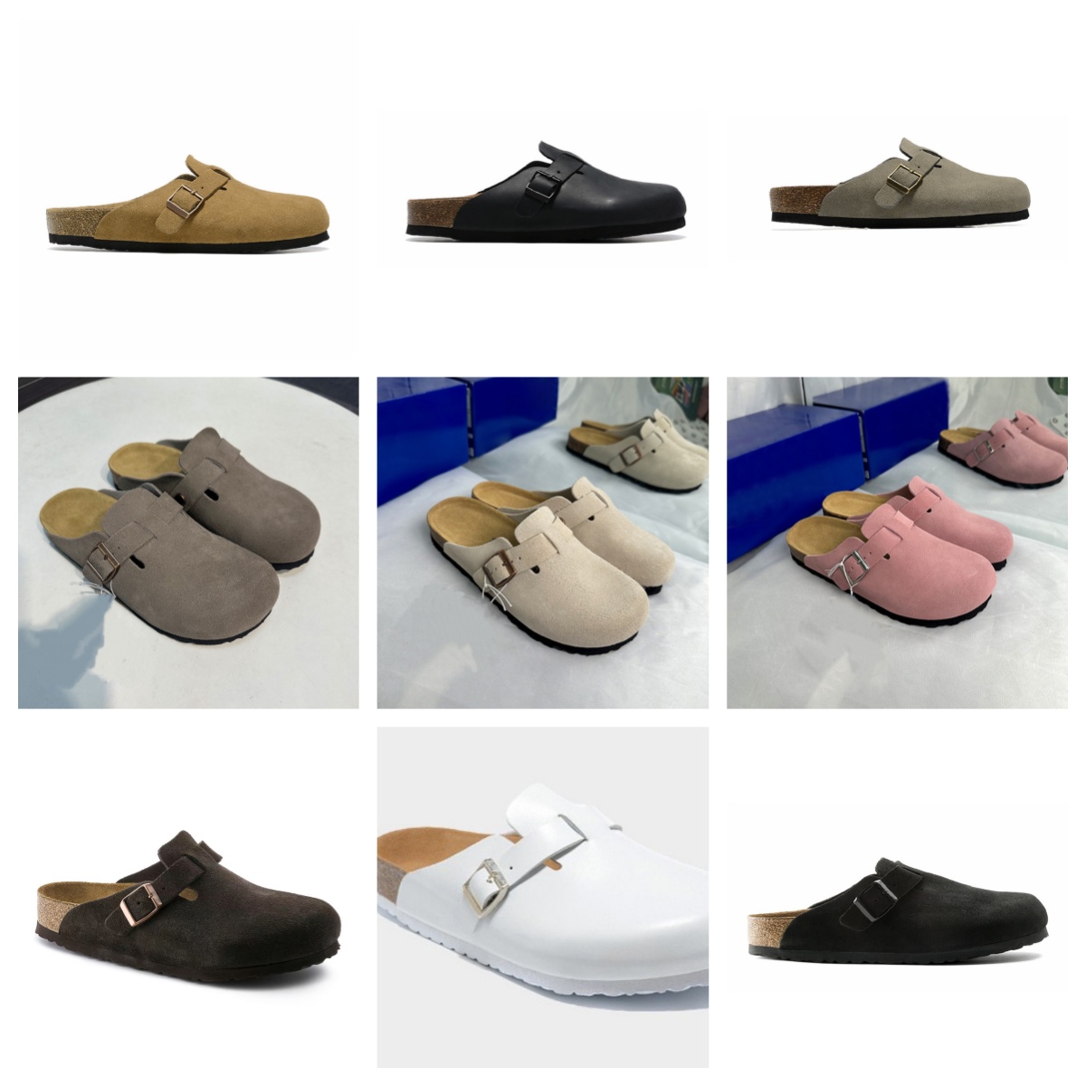 Designer slides Luxury brand sandals womens slippers cork clogs sandals genuine leather for Women beach sandals mens Unisex Size High Quality designer