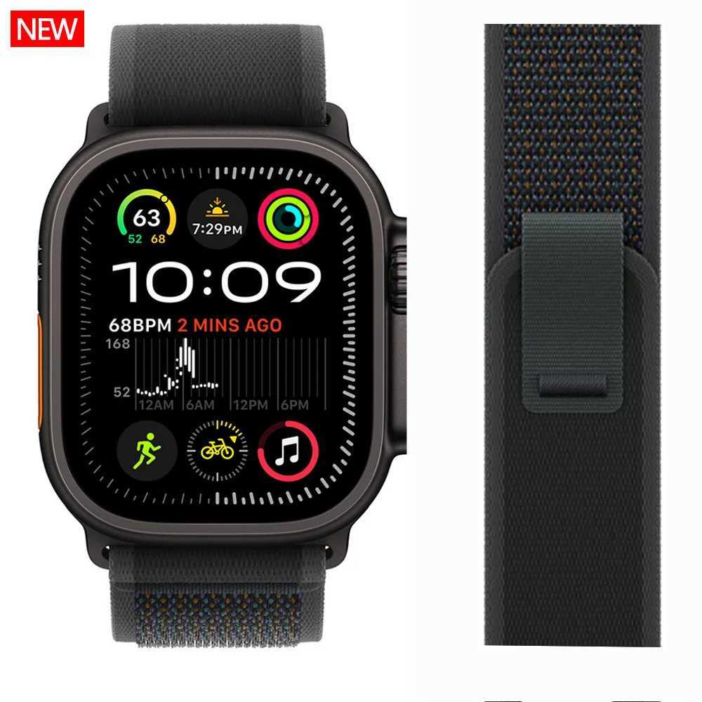 trail loop For apple watch ultra 2 Band 49mm 44mm 40mm 45mm 41mm 42mm 38 correa bracelet iWatch series 7 6 se 8 9 10 46mm straps W250928