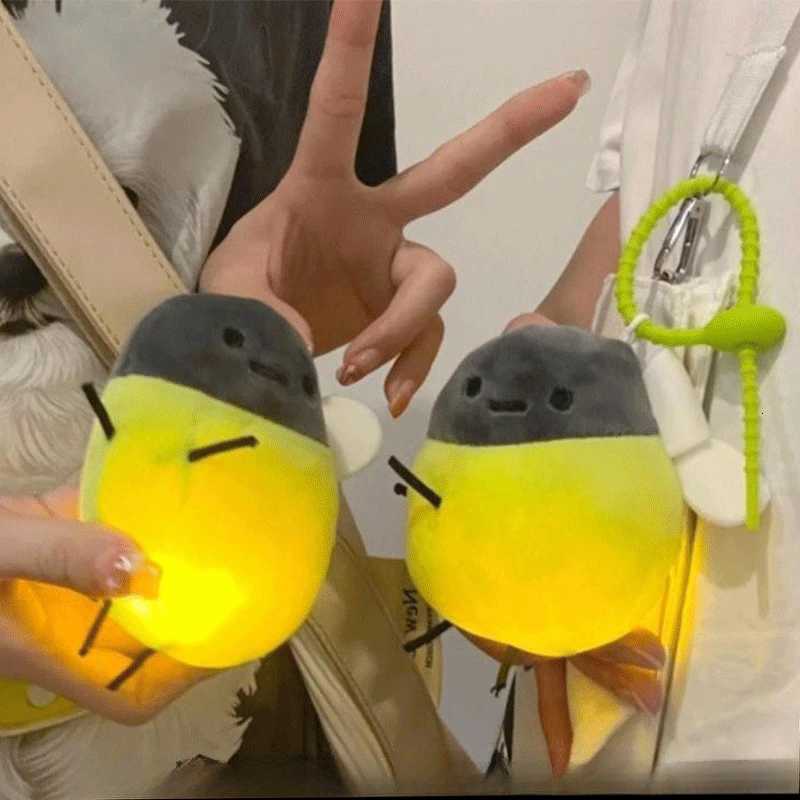 Cartoon Cute Luminous Firefly Plush Toys Cute Pendent Girl Heart Home Decor Christmas Beauty Delicacy Bag Keychain Birthday GiftXJ250928