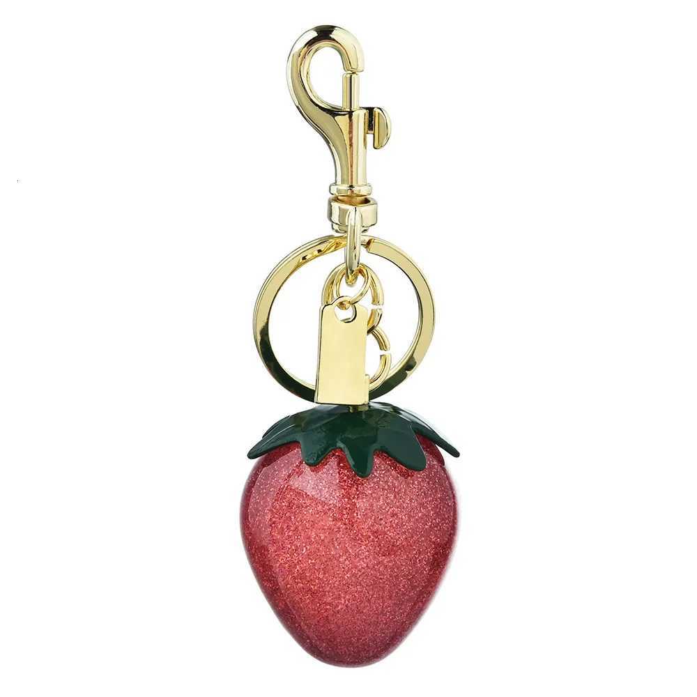 Luxury Multicolored strawberry fruit bag pendants bag pendants cherry key chains handbag pendants Y250928as