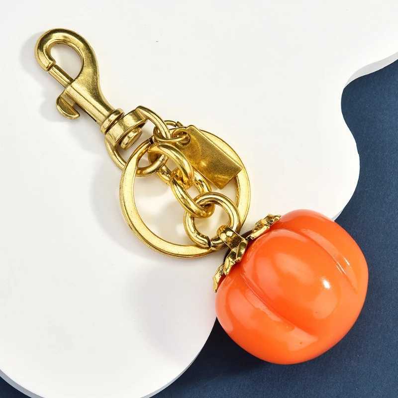 Luxury Simple and Luxurious Persimmon Keychain Bag Pendant Everything Goes Smoothly Small Gifts and Accessories Y250928as