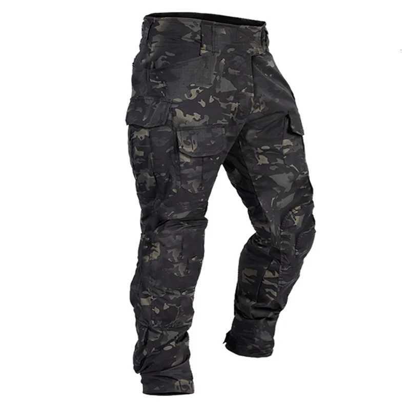 Mens Multipurpose Combat Pants with Tactical Knee Protection for Outdoor Sports and Hunting ExpeditionsNot knee pads W250928