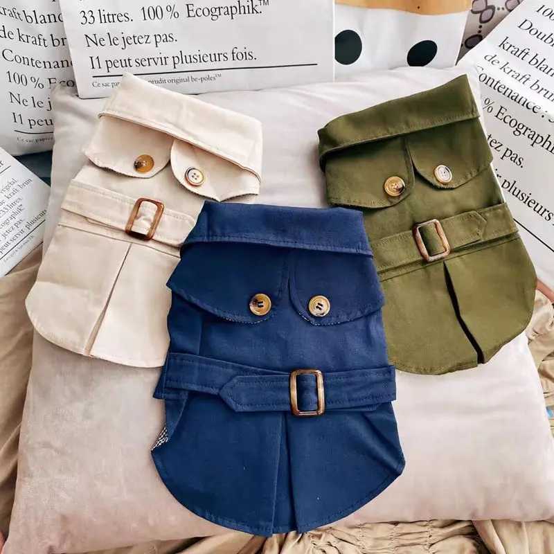 Free shipping Luxurious British Style Pet Dog Clothes - Winter Thicken Trench Coat Jacket with Hood for Small Dogs and Puppies - view 6