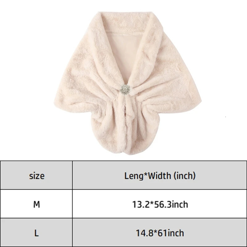Stage Performances Shawls Suit Plush Widened Thick Furs Female Shawl for Evening Parties 250928
