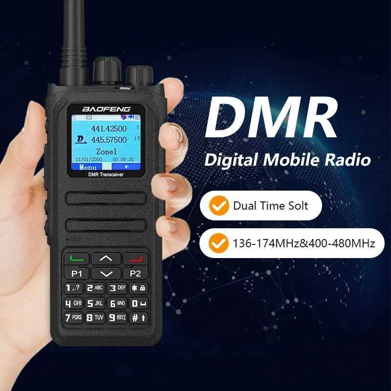 Baofeng Walkie Talkie DM1701A DMR Dual Mode Analog and Digital Radio Tier 12 DualTime Slot DM1701 Ham DualBand DM1801 DM5RXJ250928