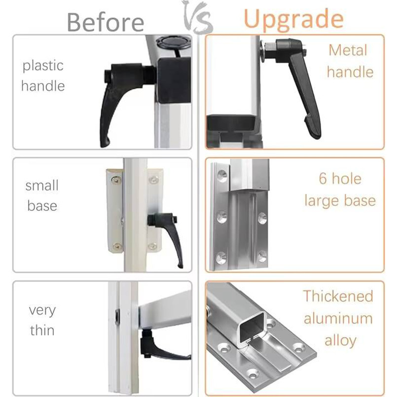 HWHongRV Premium Aluminum Alloy Upgraded Table Leg Bracket High Internal RV Folding Tabletop with 360-Degree Rotation