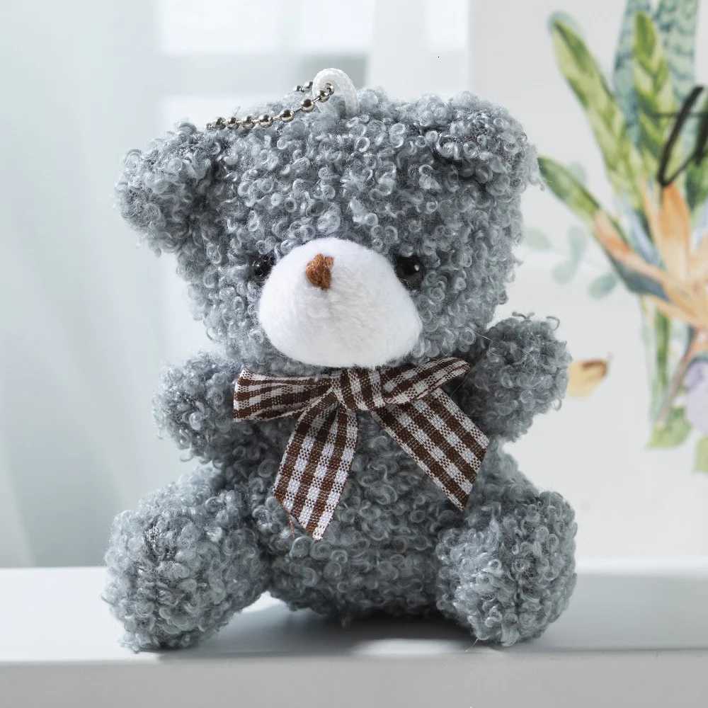 Cute Soft Stuffed Bear Key Chain Mini Teddy Bear Plush Keyrings Party Wedding Xmas Decoration Gifts Kids Keychain Pendant 1PCXJ250928