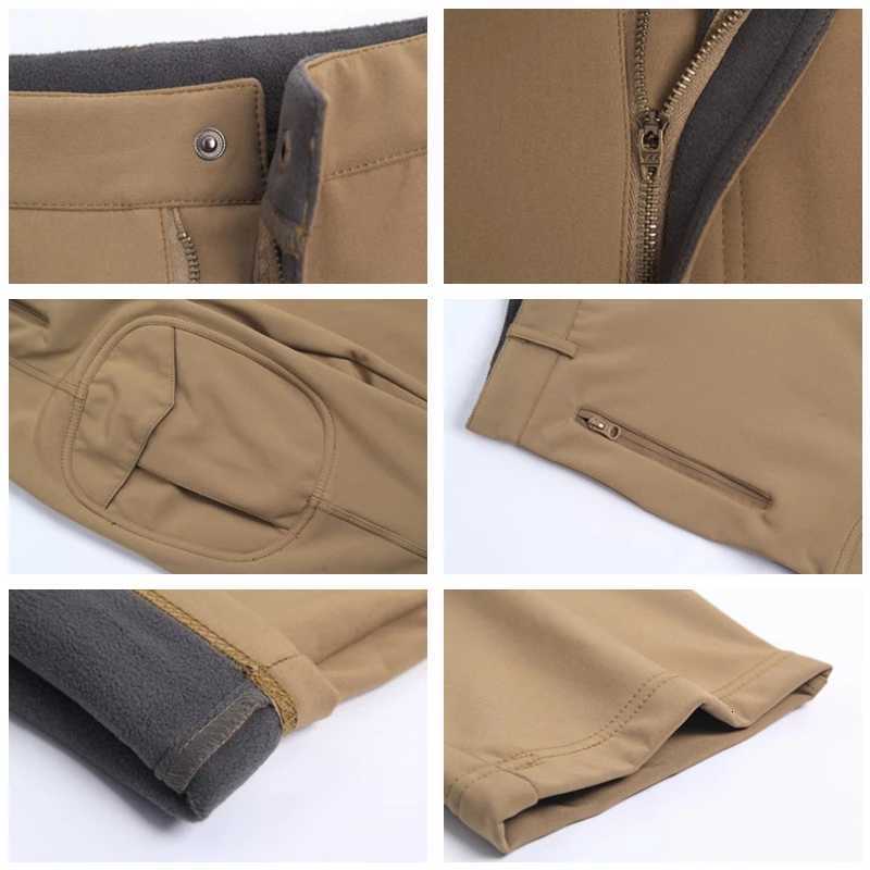 Men Tacitical uniform winter thermal fleece tactical clothes Outdoor Hiking Training Set W250928