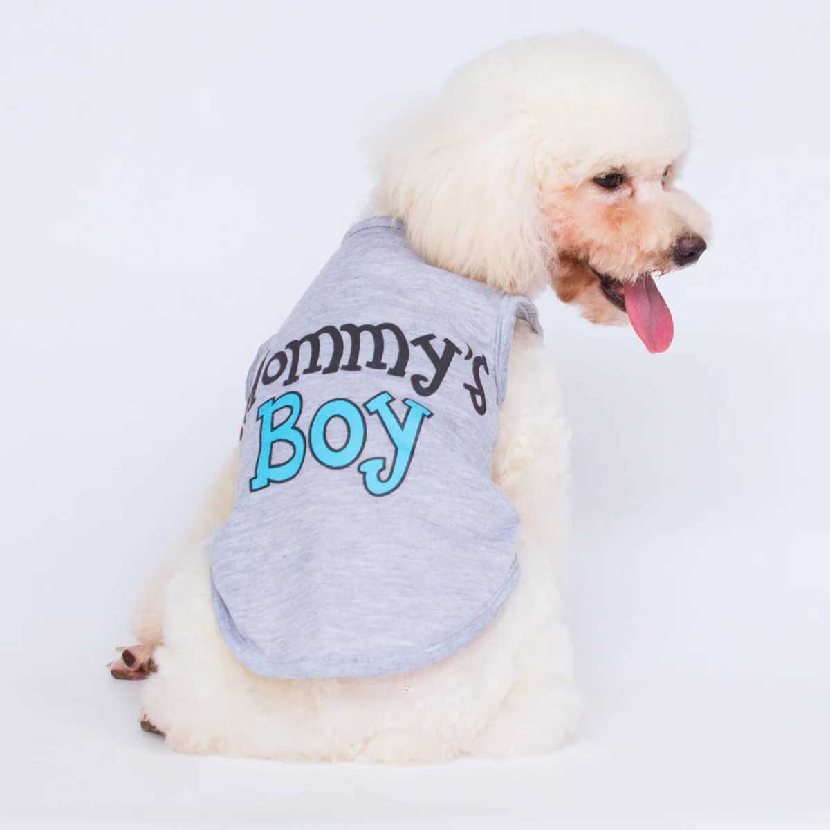 Summer Small Dog Vest Letter Print Pet Pullover for Chihuahua Schnauzer Puppy Clothing Soft Comfortable Pet Sleeveless Tshirt X250928