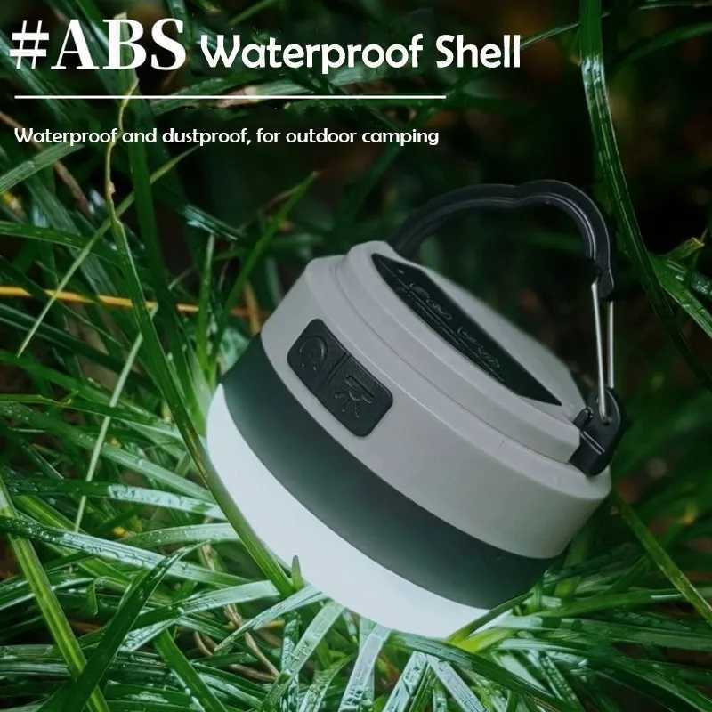 Rechargeable Camping Tent Light LED Portable Lantern Flashlight with 6 Light Modes Hanging Hook Buitin Battery C250928