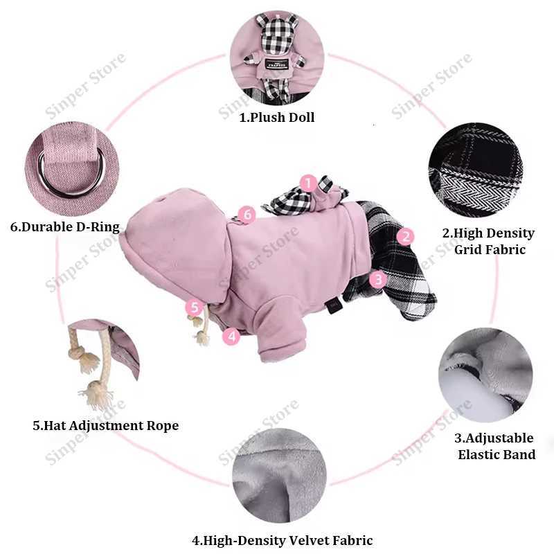 Fullbody Dog Coat Warm Fleece Dog et Windproof Dogs Winter Coat with Harness Built in Reflective Turtleneck Dogs Snowsuit X250928