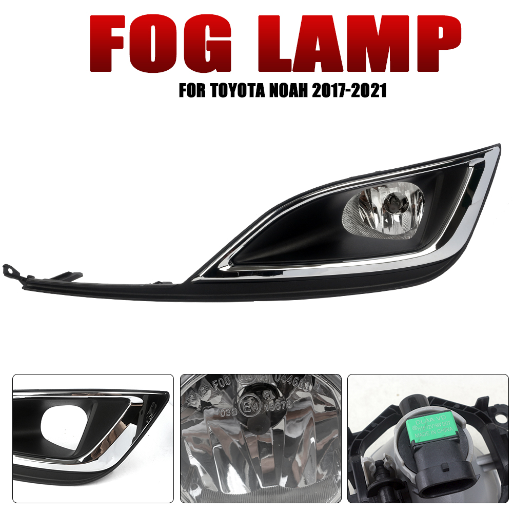 Front Bumper Fog Lamp Upgrade Kit FOR TOYOTA NOAH 2017 2018 2019 2020 2021 Version Additional Foglight Set Switch + Wiring