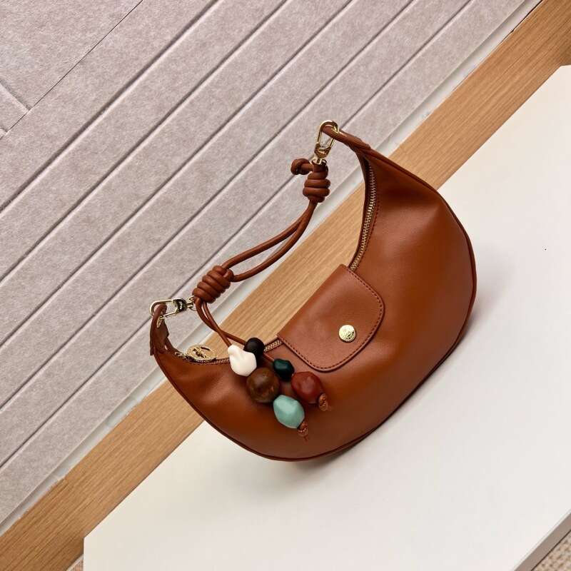 designer bag Luxury bag High-Quality New Cowhide Crescent for Women Mini Underarm Single Shoulder Pea Genuine Leather Handbag Crossbody Bag