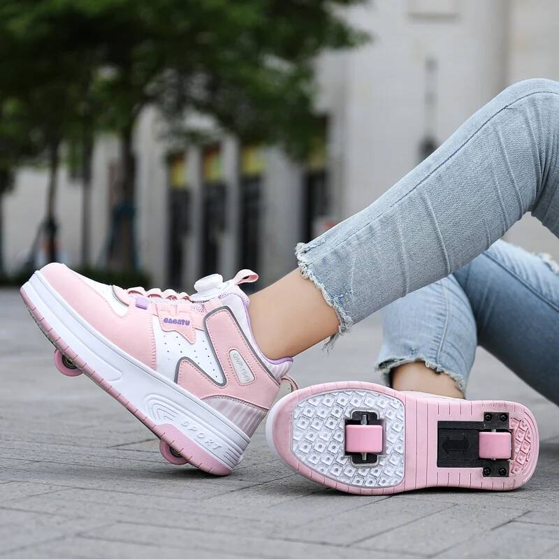 Children's and Teenagers' Roller Skating Shoes Children's Sports Shoes Boys' and Girls' Wheel Shoes trend Casual Boys' L