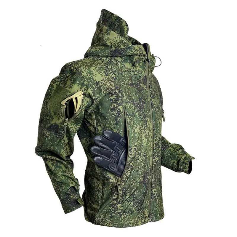 Russian little green man suit autumn and winter velvet jacket suit mens waterproof and windproof W250928