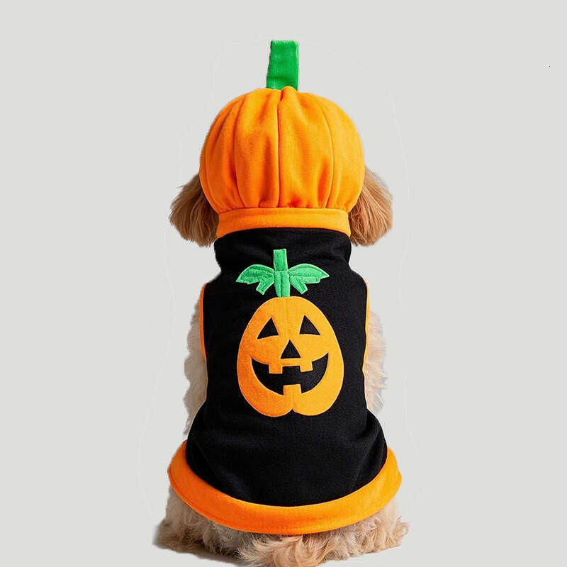 2025 New Halloween Costume Funny Dog Outfit Internet Celebrity Shiba Inu Pumpkin Festival Hat Sweatshirt