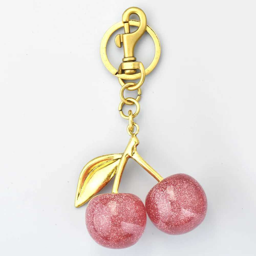 Luxury Hotselling multicolor cherry lock rings fashionable and personalized bags fruit pendants accessories and ornaments Y250929as