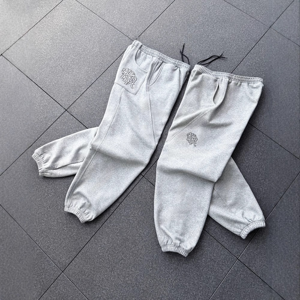 Men's Pants Designer's Metra Sports And Casual Harajuku Retro Embroidered Leg Tied Series Youth Sweatpants Couple