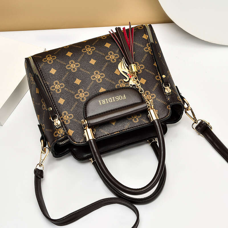 Large Capacity Handbag Trendy Fashion Women's Middle-aged Mom High-end Elegant Versatile Shoulder Crossbody Bag