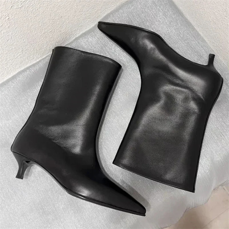 Pointed Toe Ankle Boots Womens High Heels er Autumn/Winter Fashion Party Shoes Gothic Chelsea Botas Zapatillas Mujer241209bj