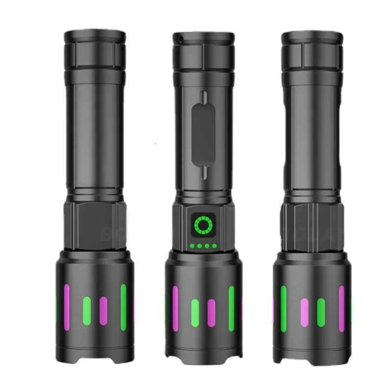 Powerful Flashlight 20W High Lumens Rechargeable Led Flashlight Zoom 2000m Long Range Tactical Lamp Ultra Powerful Torch D250928