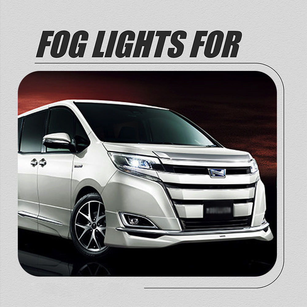 Front Bumper Fog Lamp Upgrade Kit FOR TOYOTA NOAH 2017 2018 2019 2020 2021 Version Additional Foglight Set Switch + Wiring