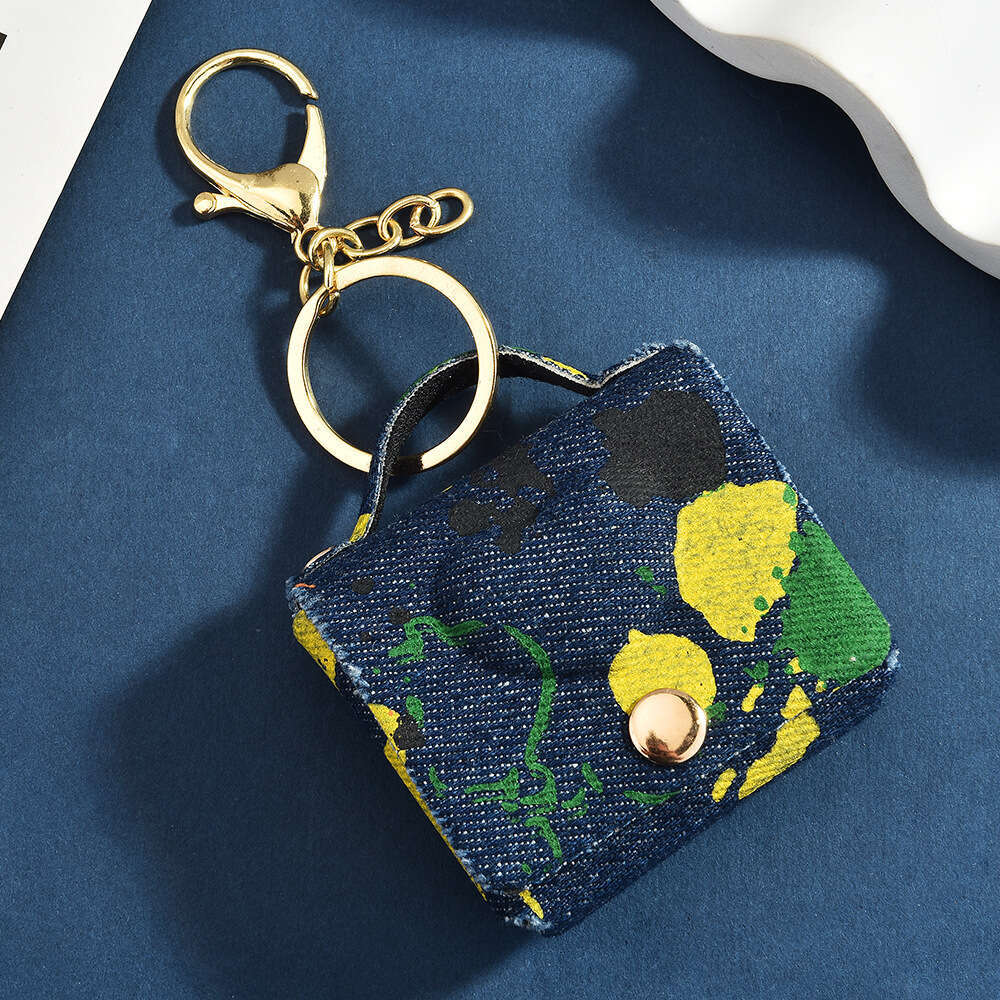 Fashion Mini Keychain Pendant Backpack Handbag Decoration Storage Coin Purse Earphone Bag